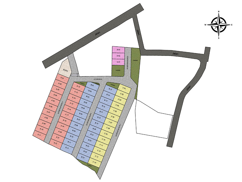 Siteplan Taman Dharmawangsa Residence