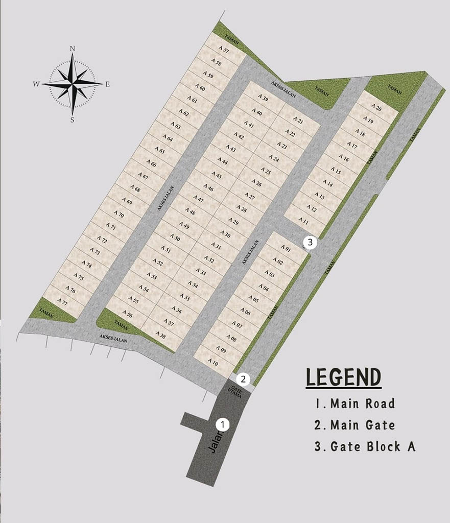 Siteplan Taman Graha Kampial Residence
