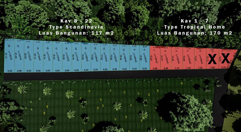 Siteplan Villa Ambengan Denpasar Selatan