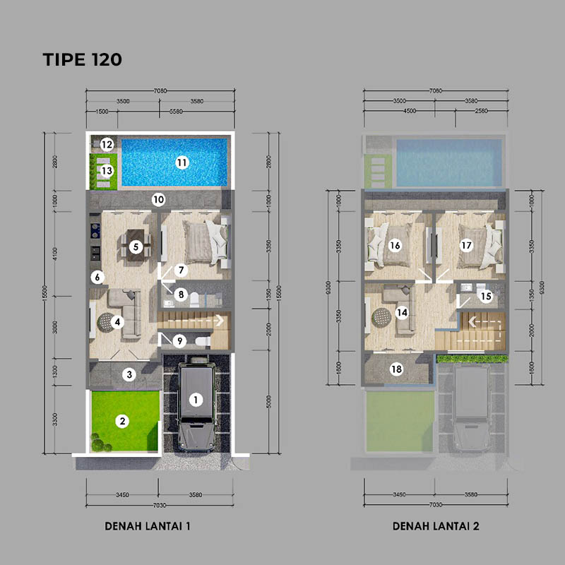Tipe 120 Puri Gedong Residence Jimbaran