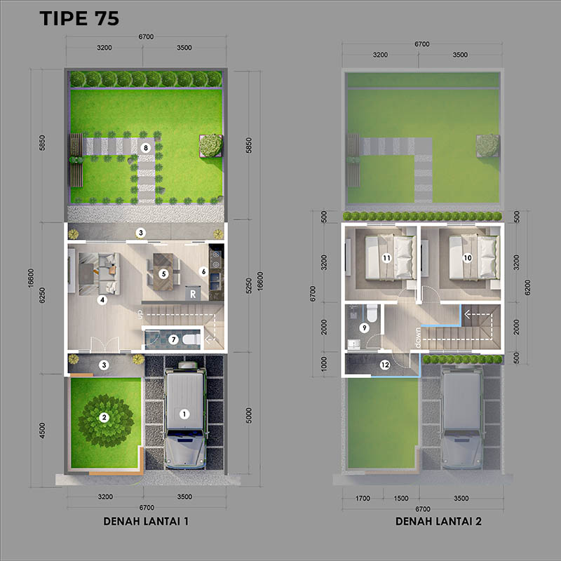 Tipe 75 Puri Gedong Residence Jimbaran Bali