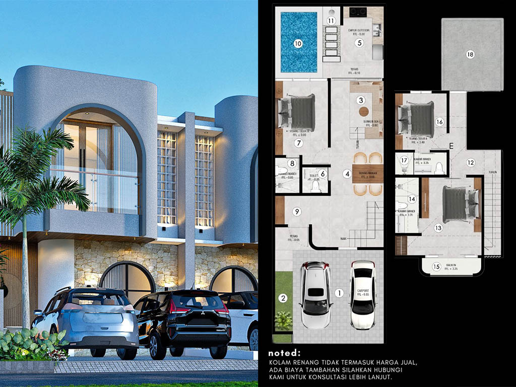Tipe Scandinavian Style - Villa Ambengan