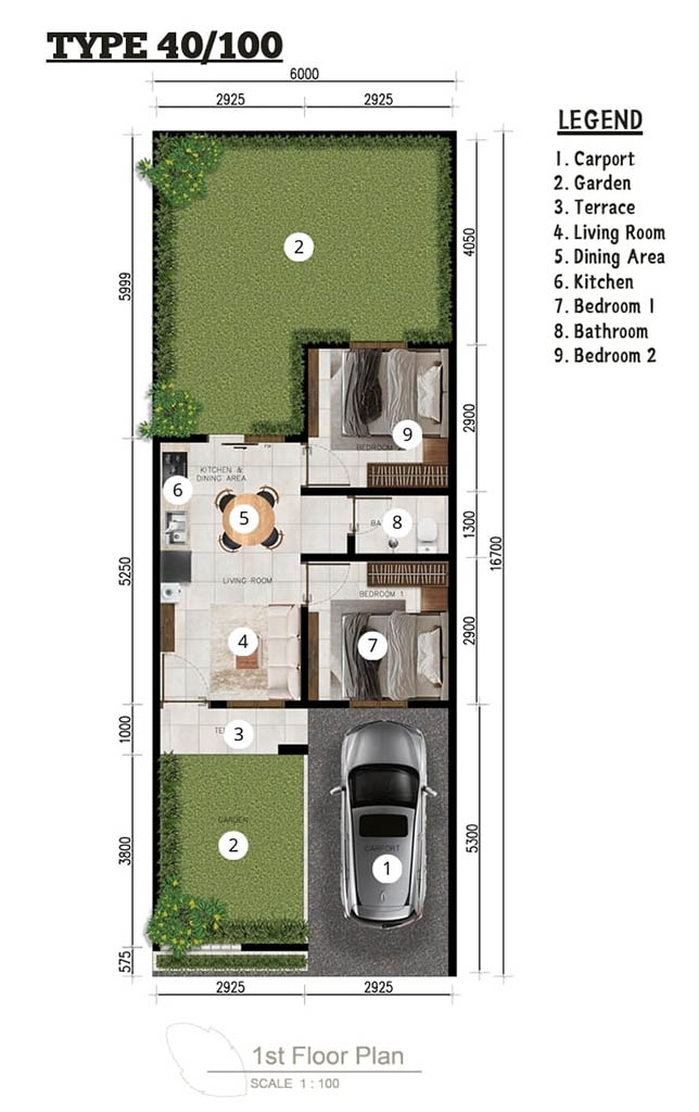 Type 40 Taman Graha Kampial Residence