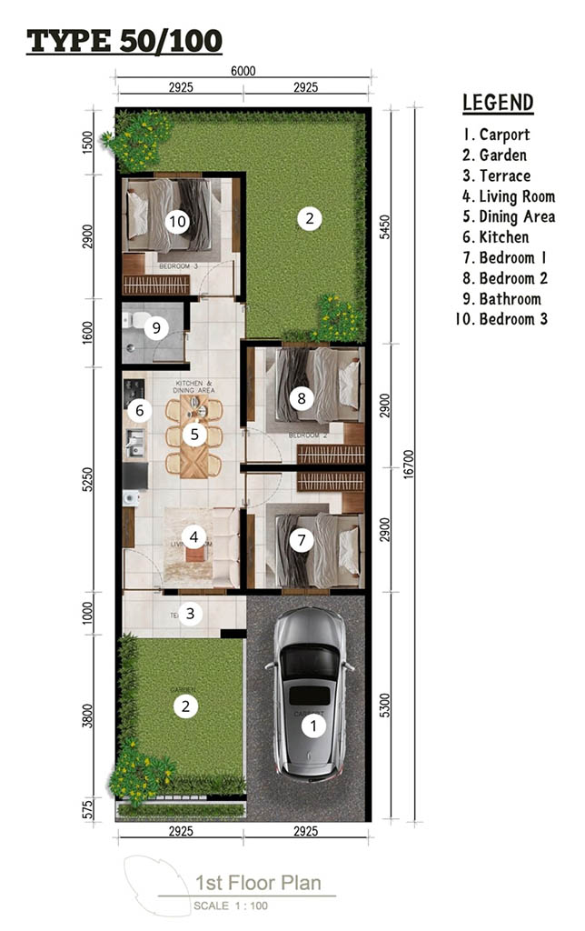 Type 50 Taman Graha Kampial Residence