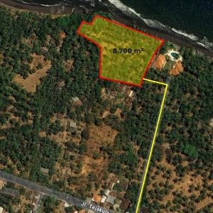 Dijual Tanah Pinggir Pantai 87 Are di Tembok