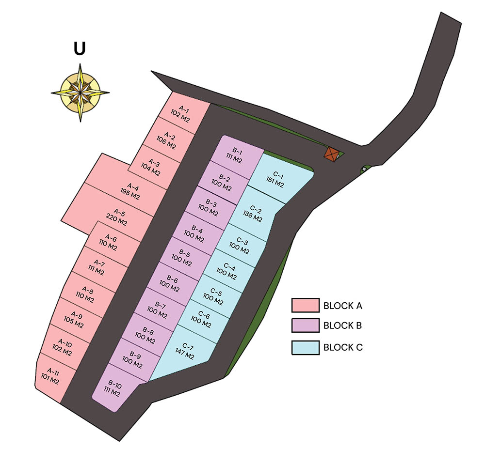 Siteplan Artha Land Mansion Jimbaran