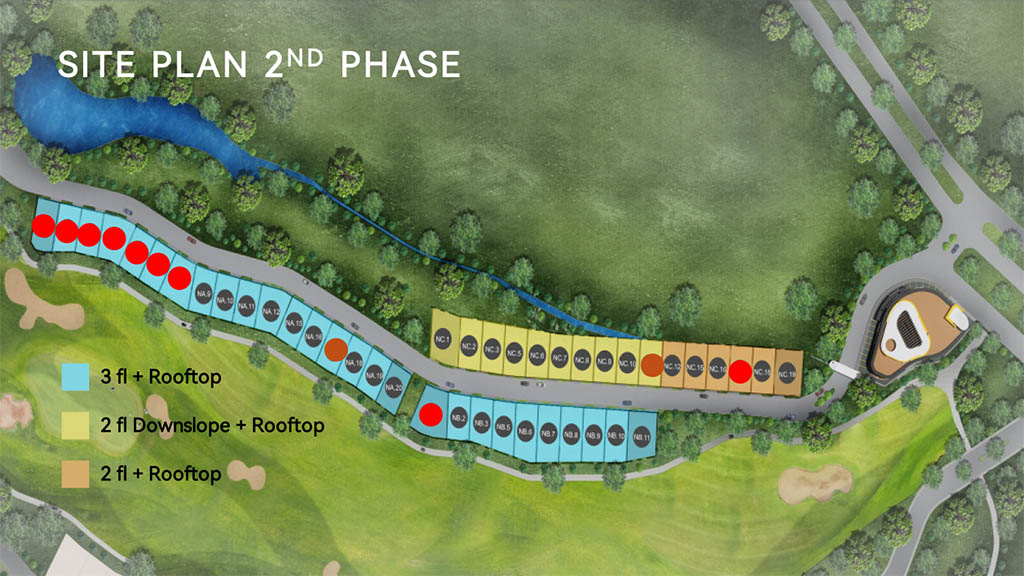 Siteplan Phase 2 - The Links Golf Villa Pecatu