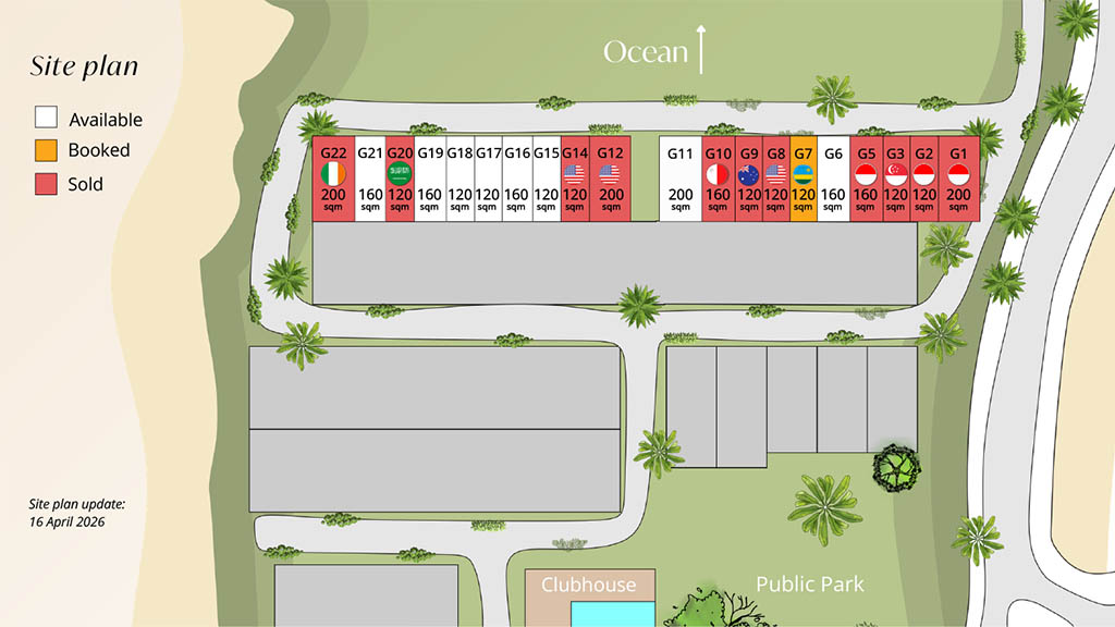Siteplan Vasana by Kaluna development