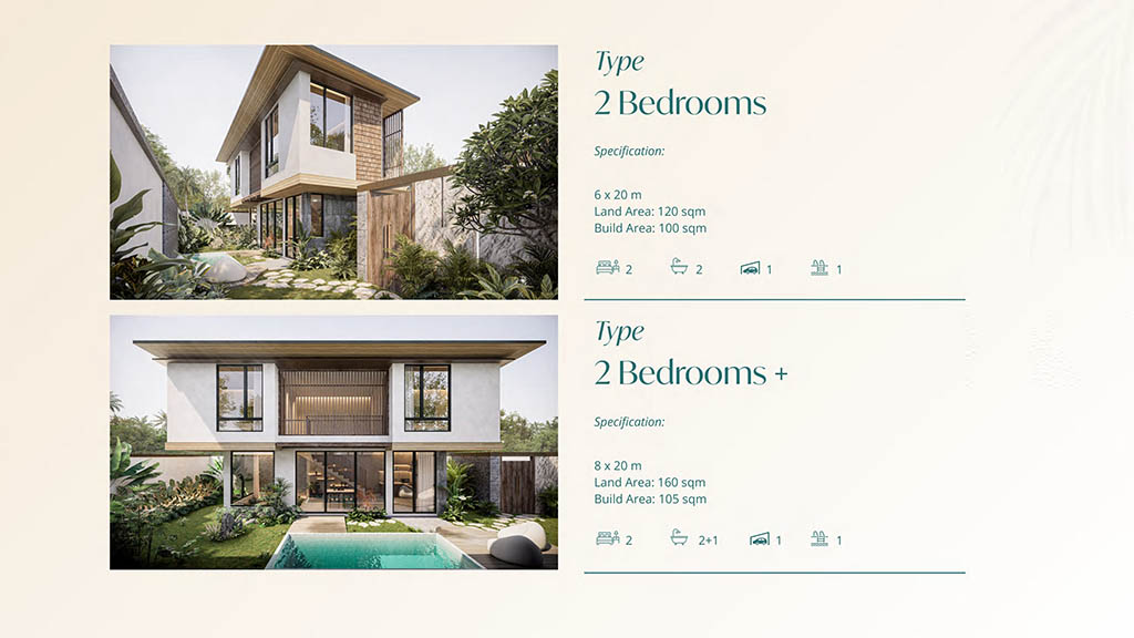 Tipe 2 Bedroom Vasana by Kaluna development