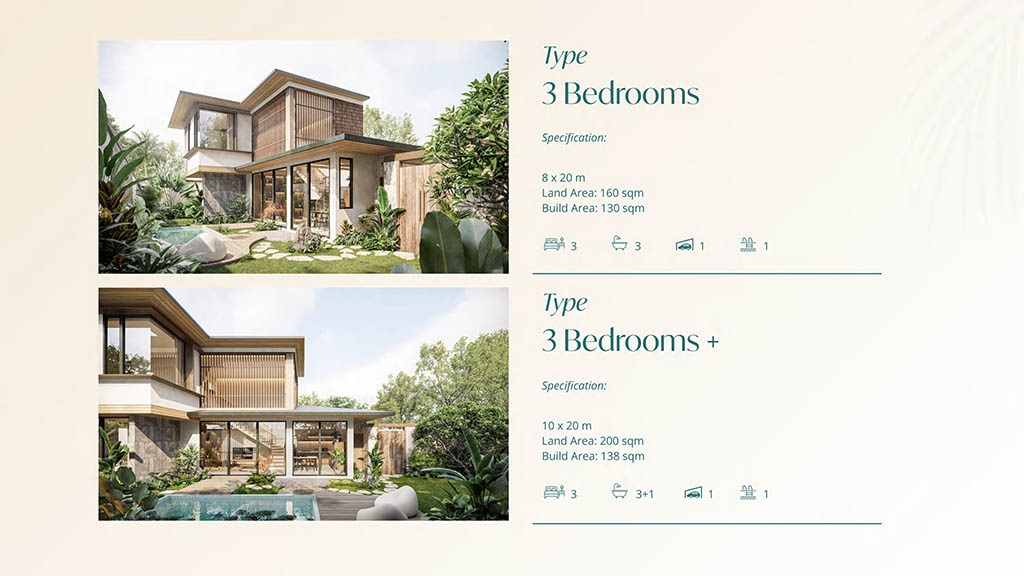 Tipe 3 Bedroom Vasana by Kaluna development